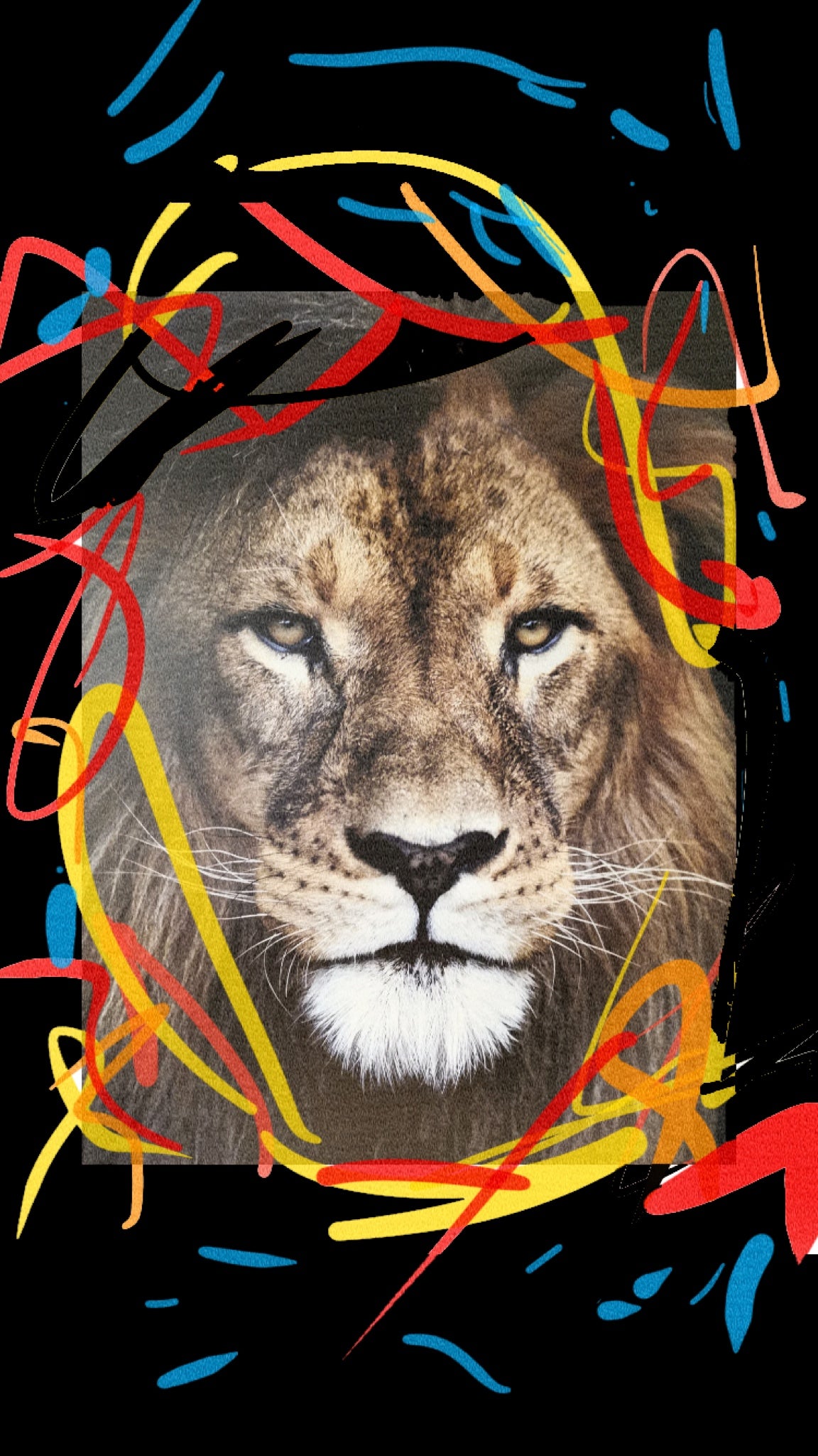 Abstract Lion